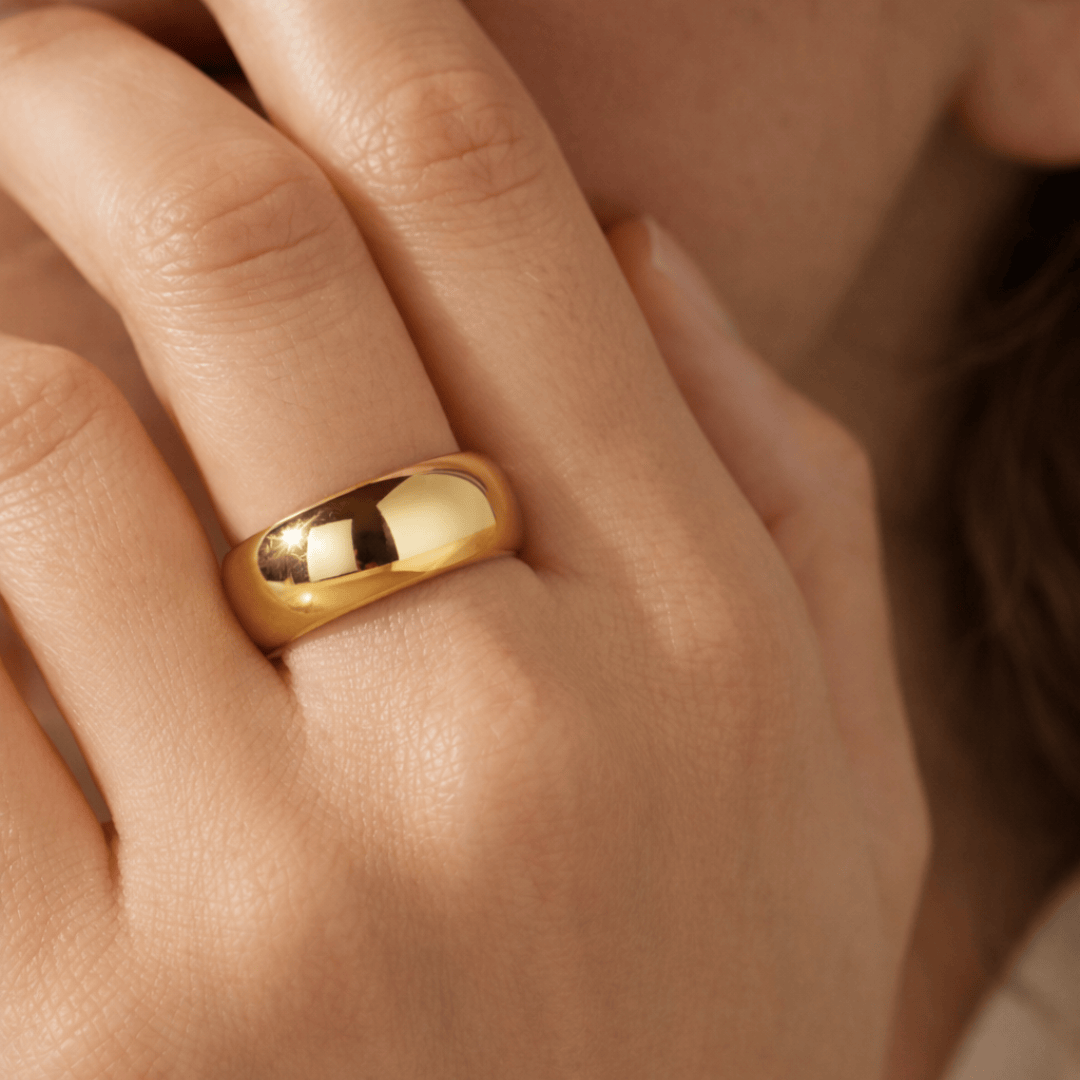 14kt blank chunky ring hos Guldfuglen