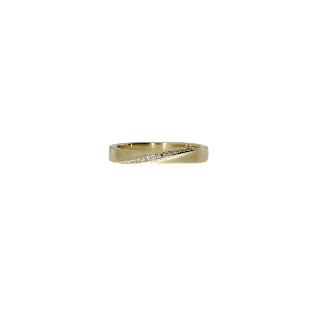 14 Karat Kryds Brillant Ring