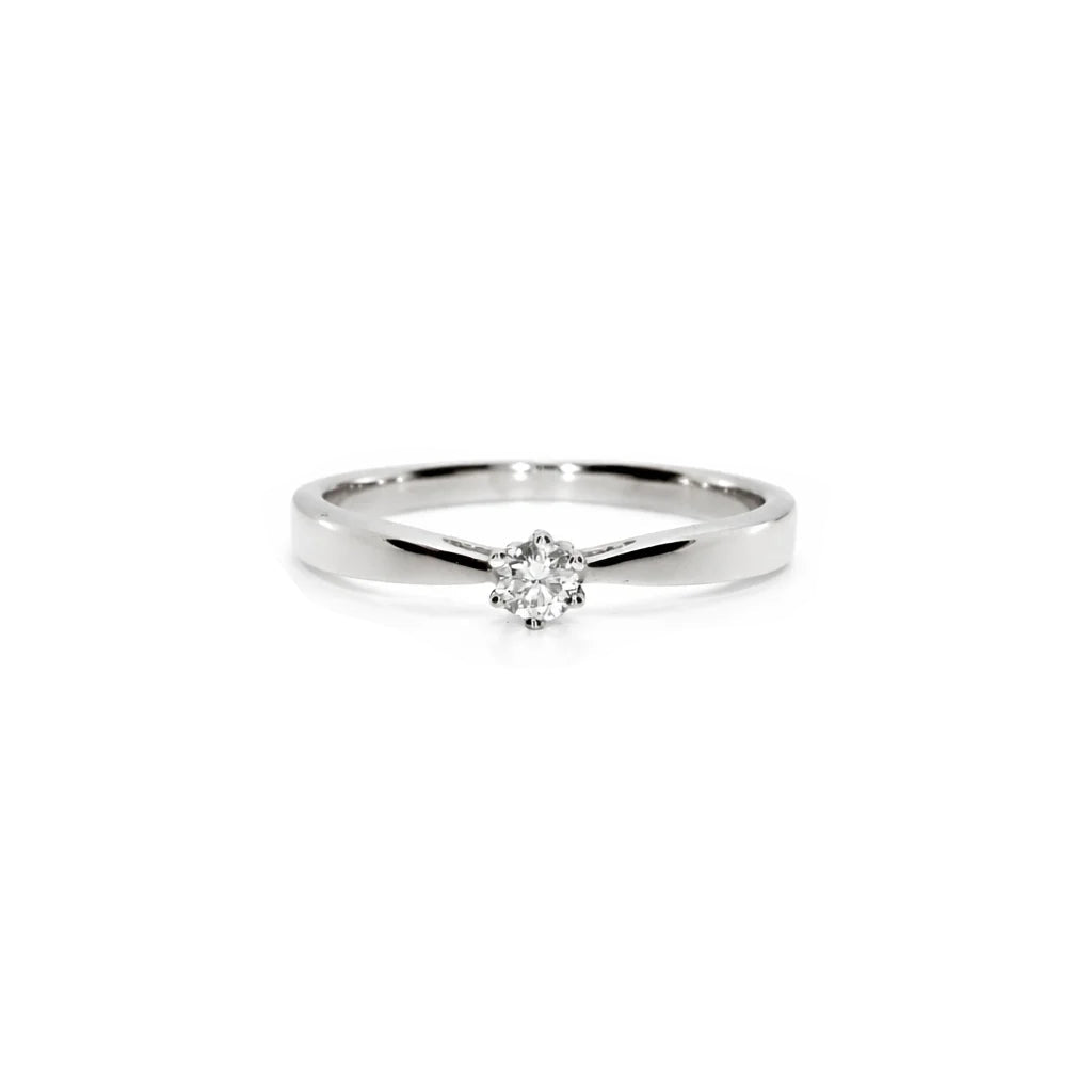 14 Karat Hvidguld Estelle Ring 0,15 ct.