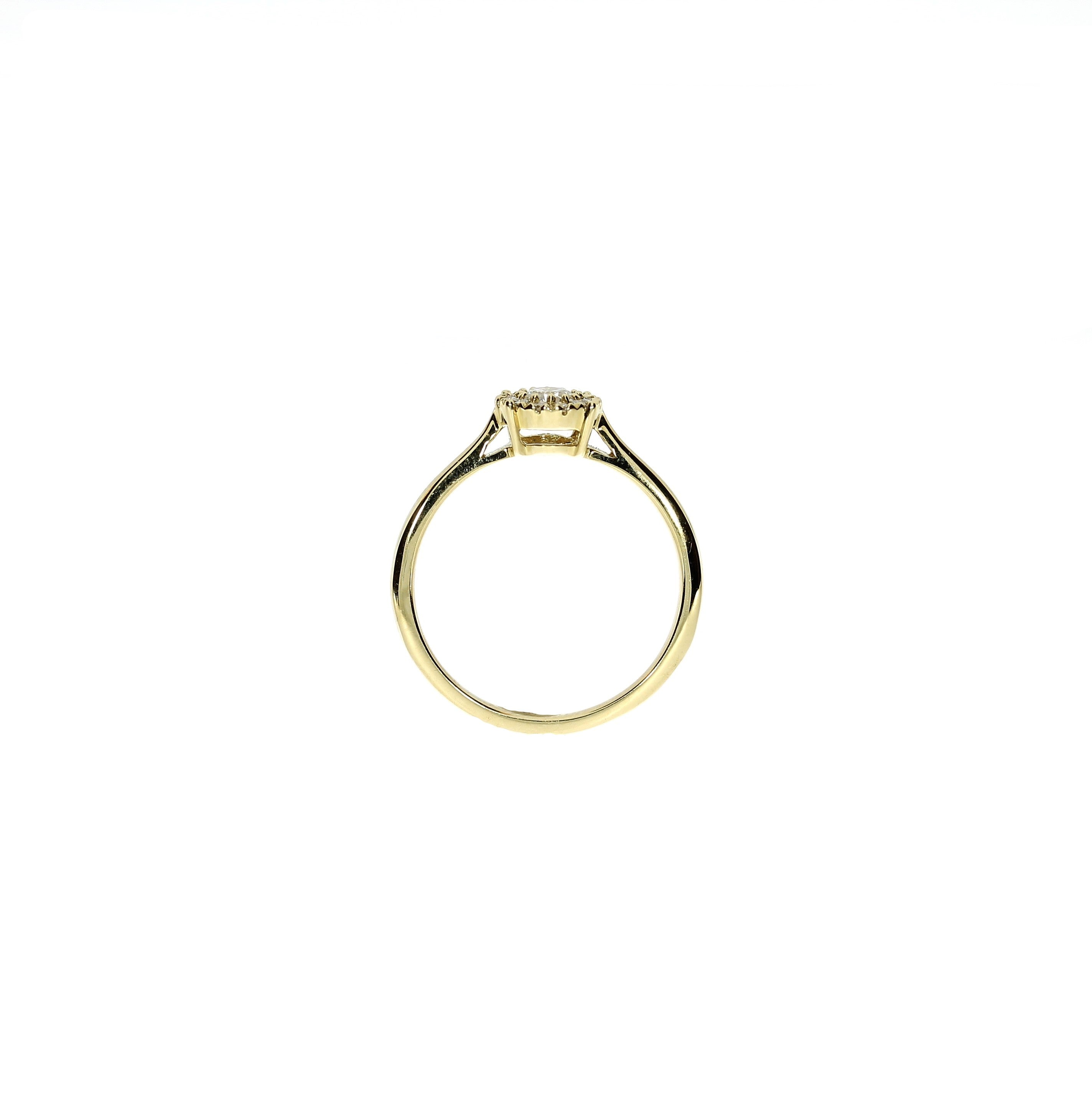 14 Karat Roset Ring 0,35 ct.