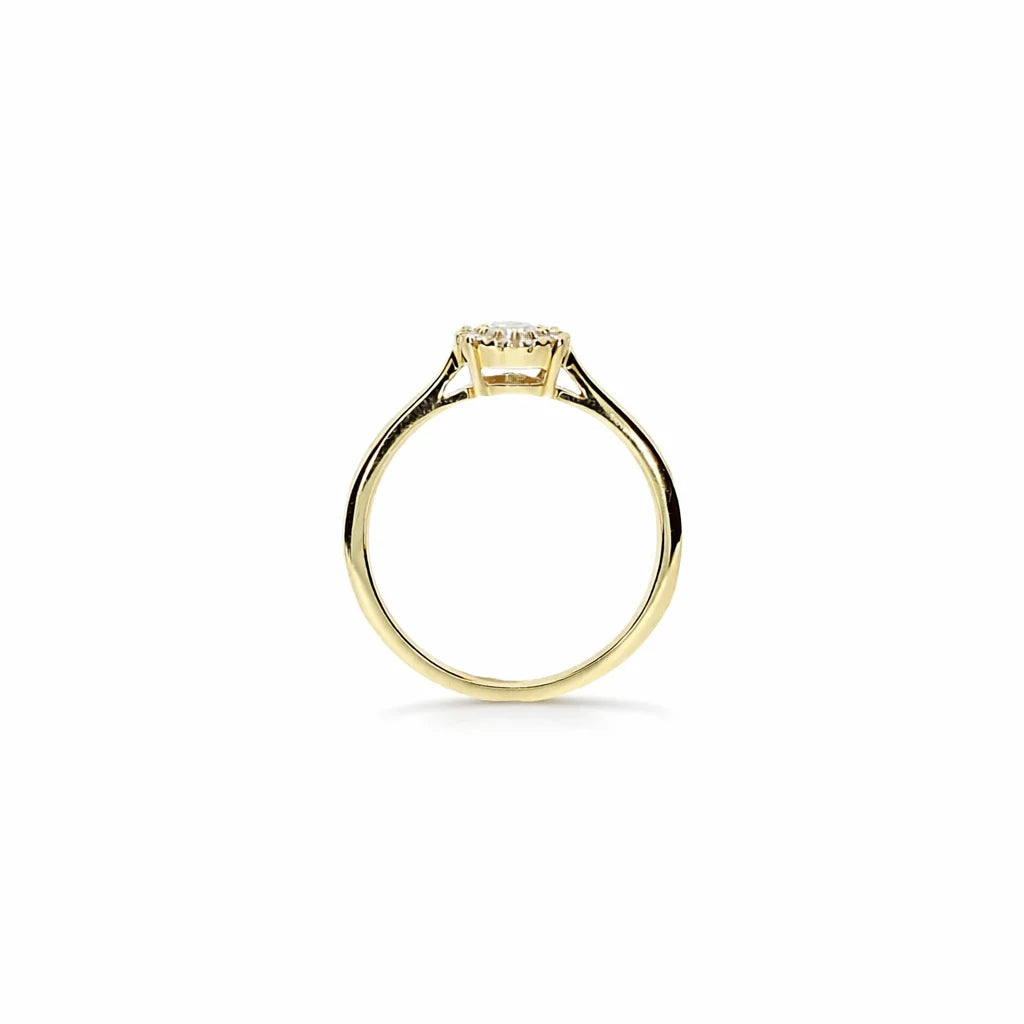 14 Karat Roset Ring 0,35 ct.