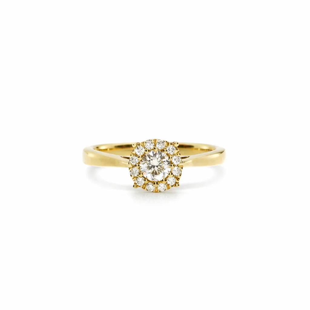 14 Karat Roset Ring 0,35 ct.