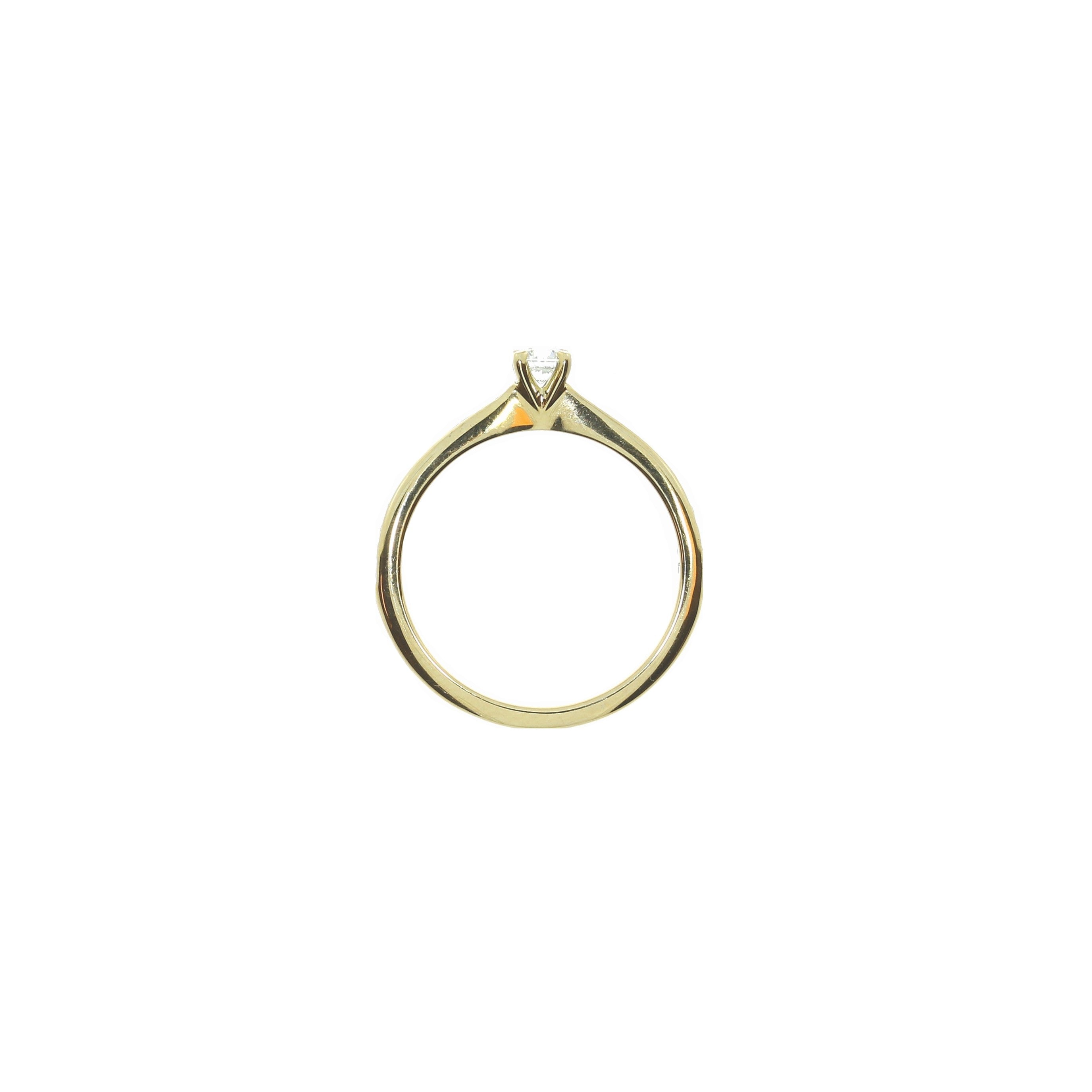 14 Karat Solitaire Ring
