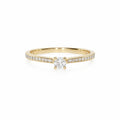 14 Karat Solitaire Ring 0,32 ct.