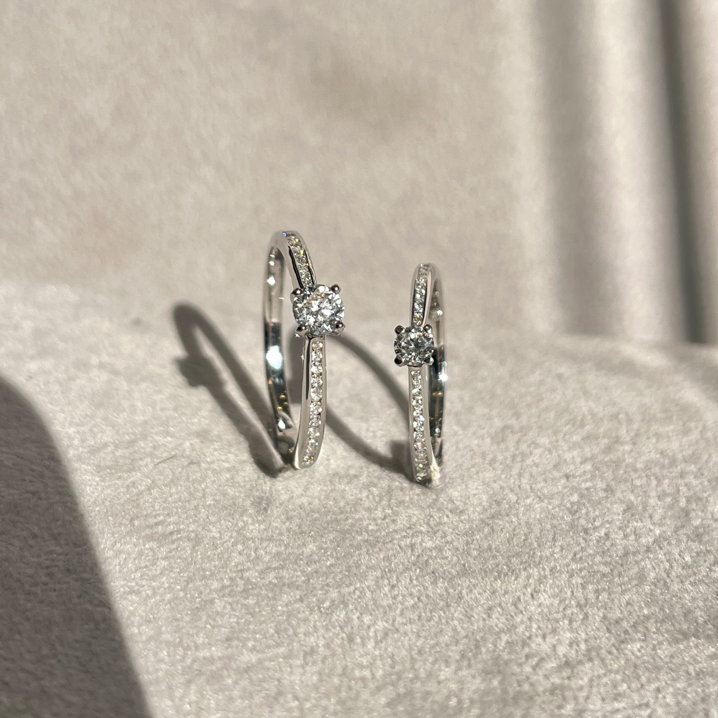 14 Karat Hvidguld Solitaire Ring