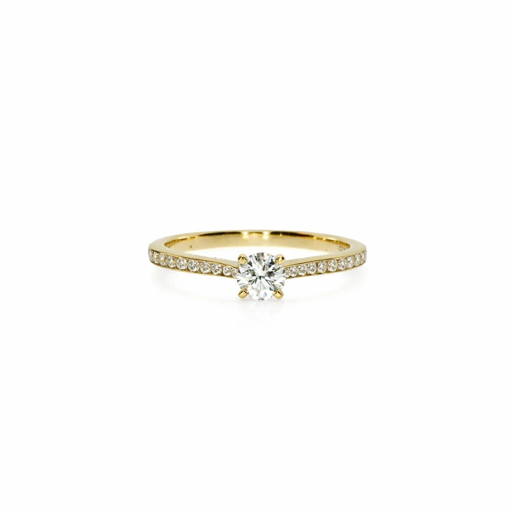 14 Karat Solitaire Ring 0,57 ct.