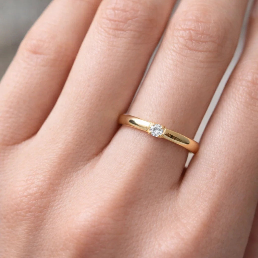 14 Karat Gloria Ring 0,03 ct.