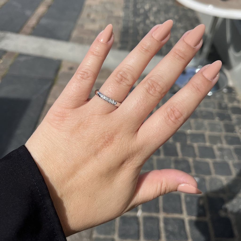14 Karat Hvidguld Gloria Ring 0,15 ct.