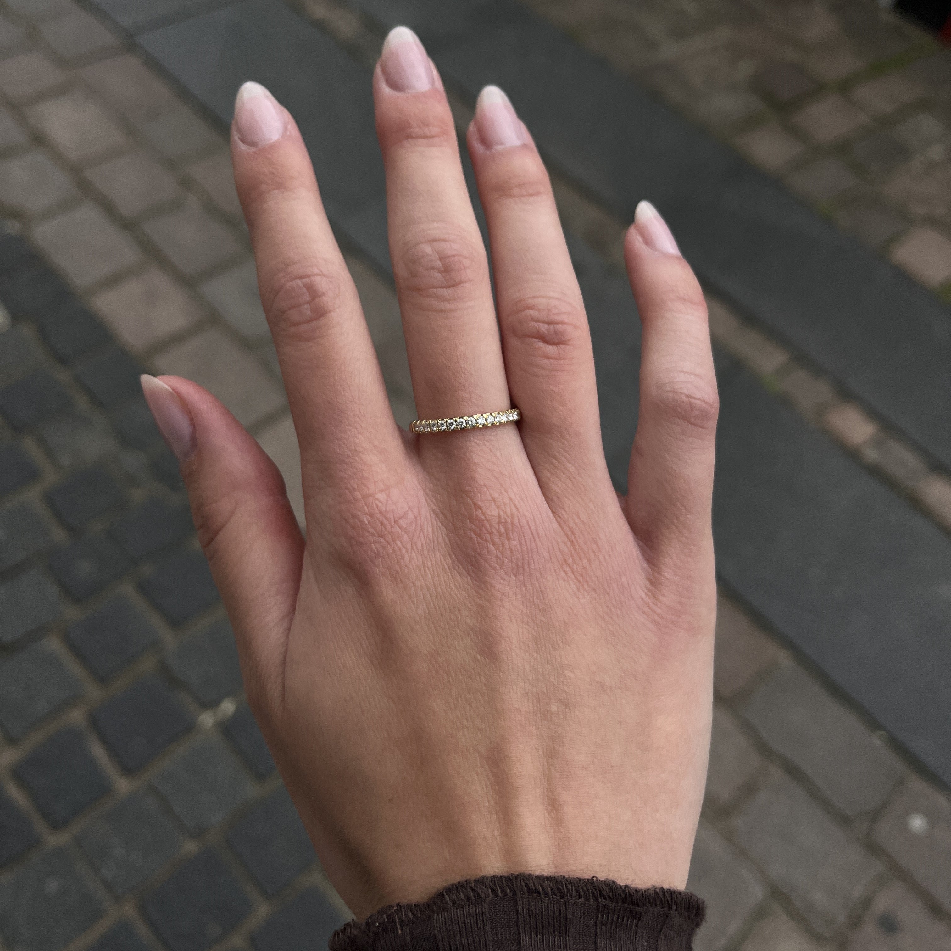 14 Karat Alliancering 0,25 ct.
