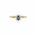 14 Karat Safir Roset Ring