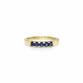 14 Karat Safir Alliancering