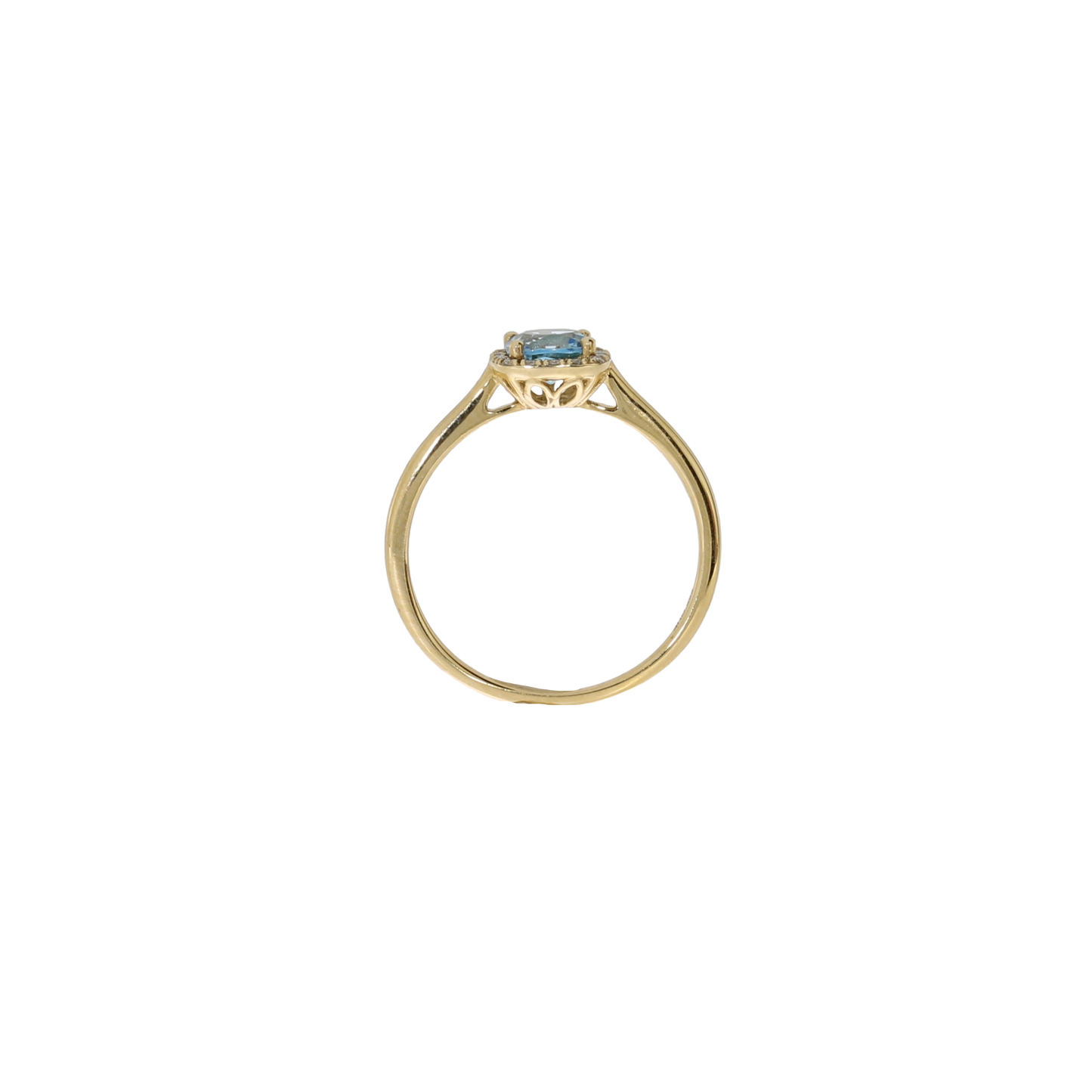 14 Karat Topas Roset Ring