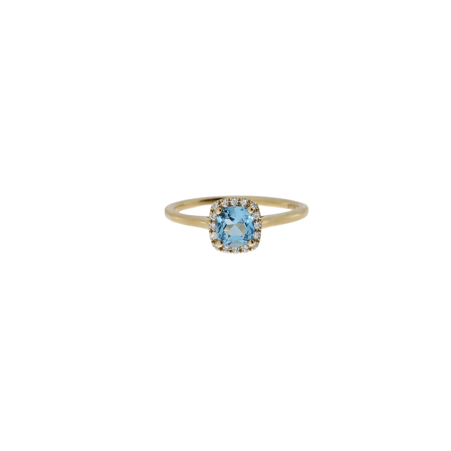14 Karat Topas Roset Ring