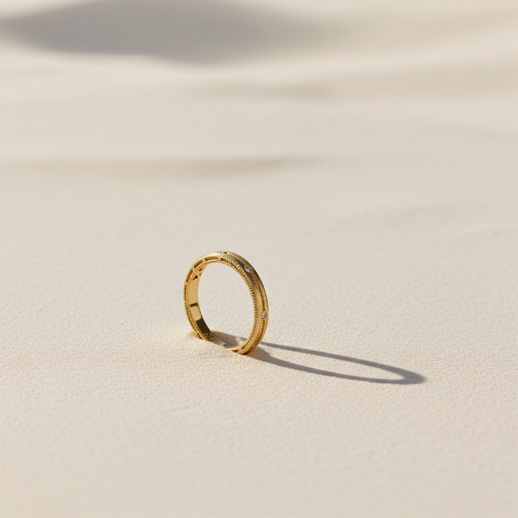 14 Karat Mat Brillant Ring
