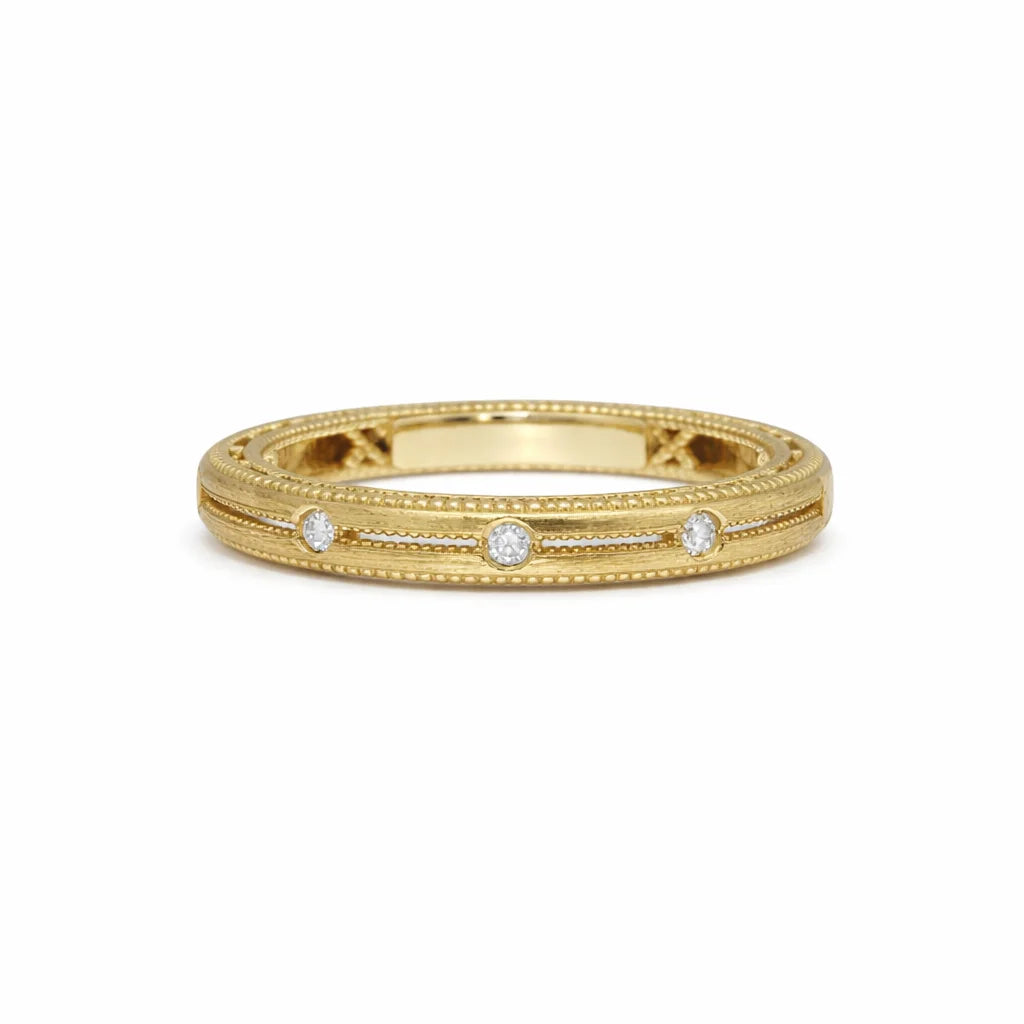 14 Karat Mat Brillant Ring
