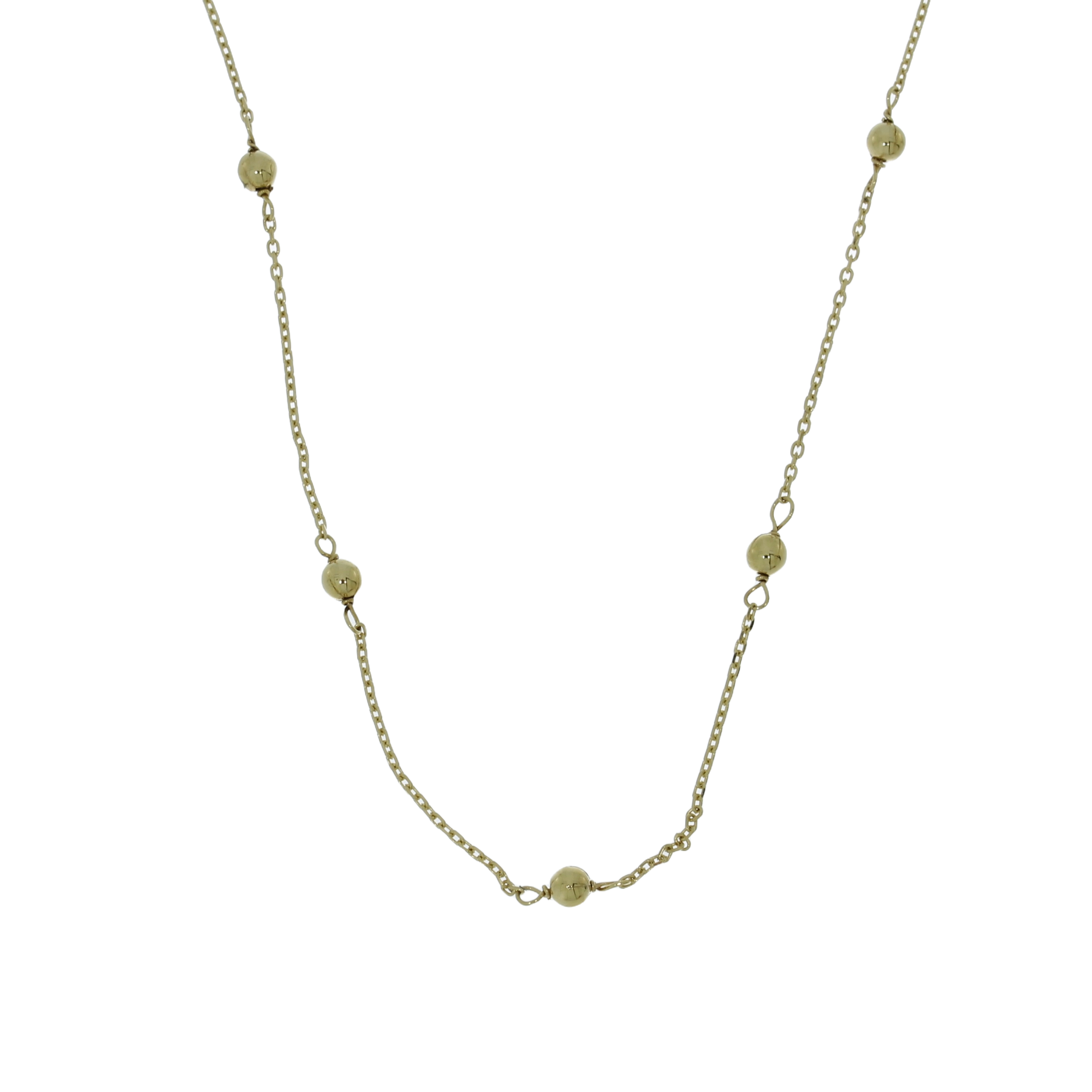 14 Karat Kugle Kæde