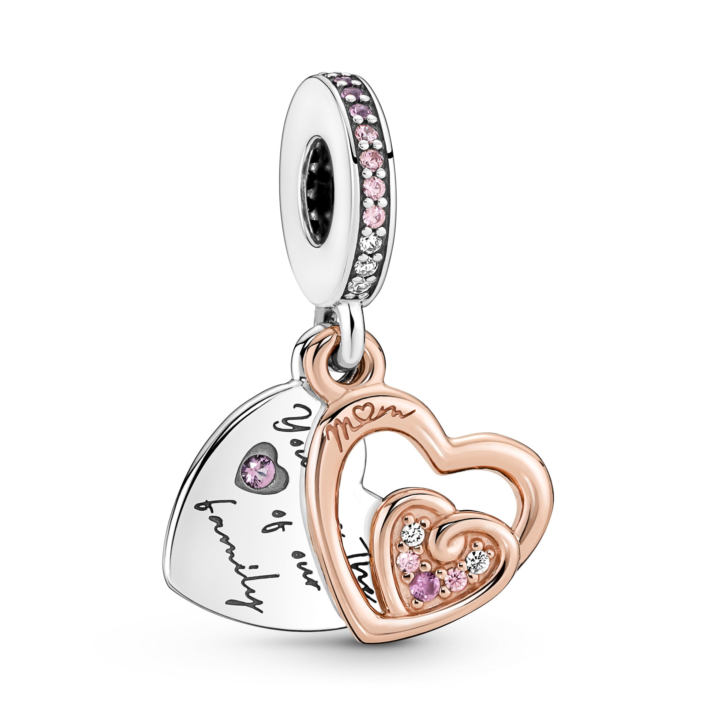 Forbundne Uendelighedshjerter Charm