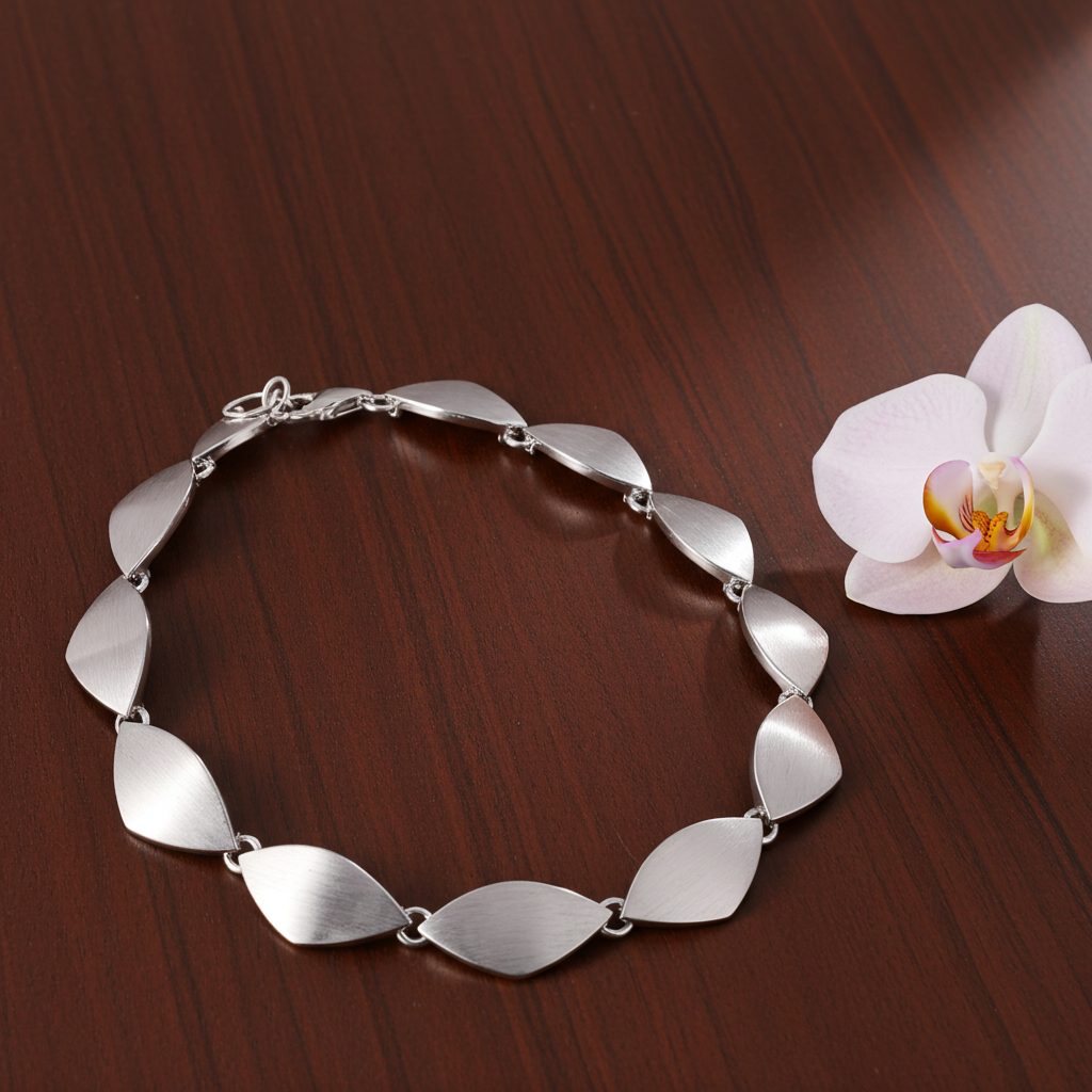 Sølv Matteret Mira Armbånd