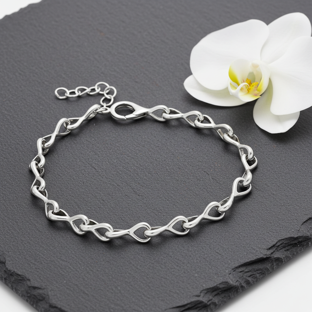 Sølv DuoLink Armbånd