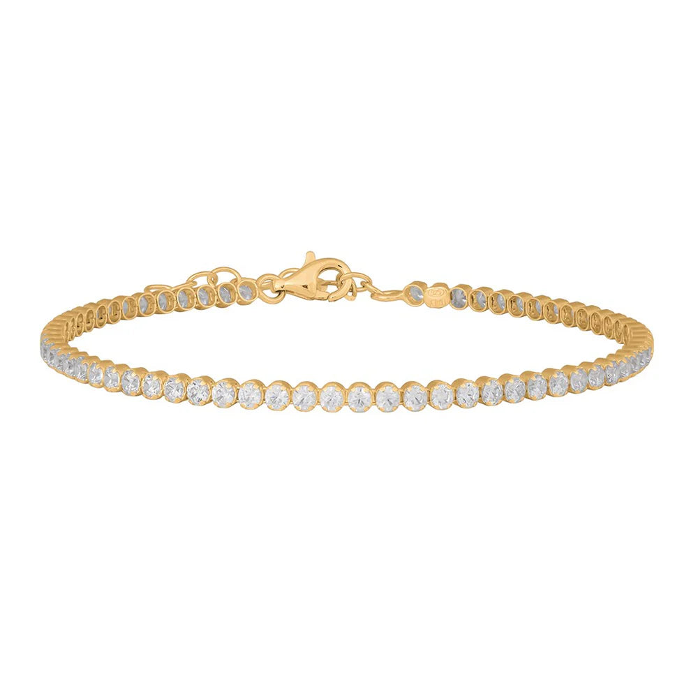 Forgyldt Tennisarmbånd