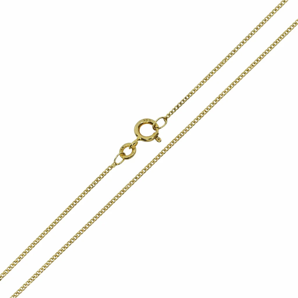 8 Karat Panser Facet Kæde