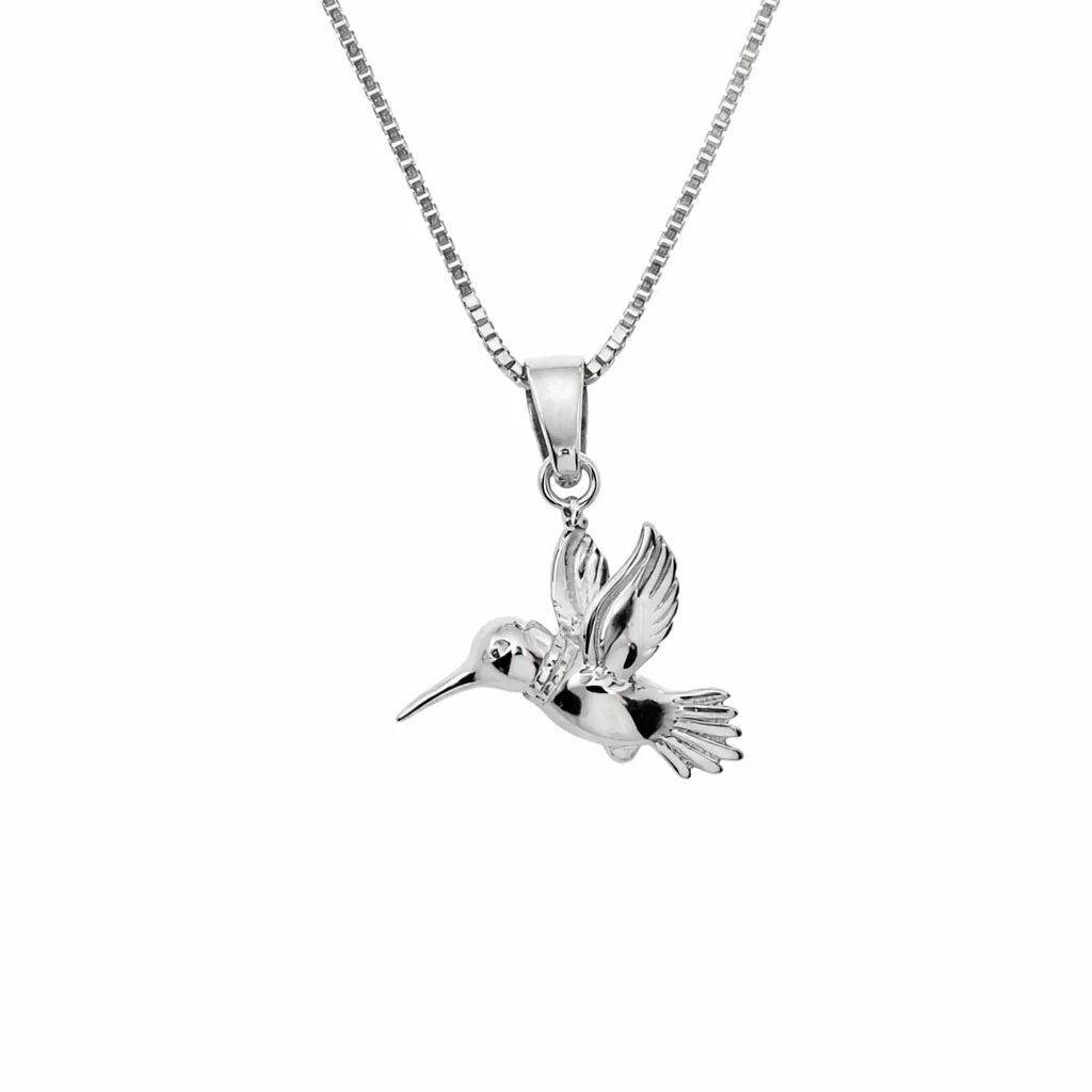 Sølv Kolibri Halskæde