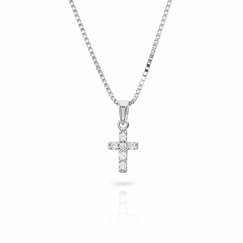 Sølv Kors Halskæde