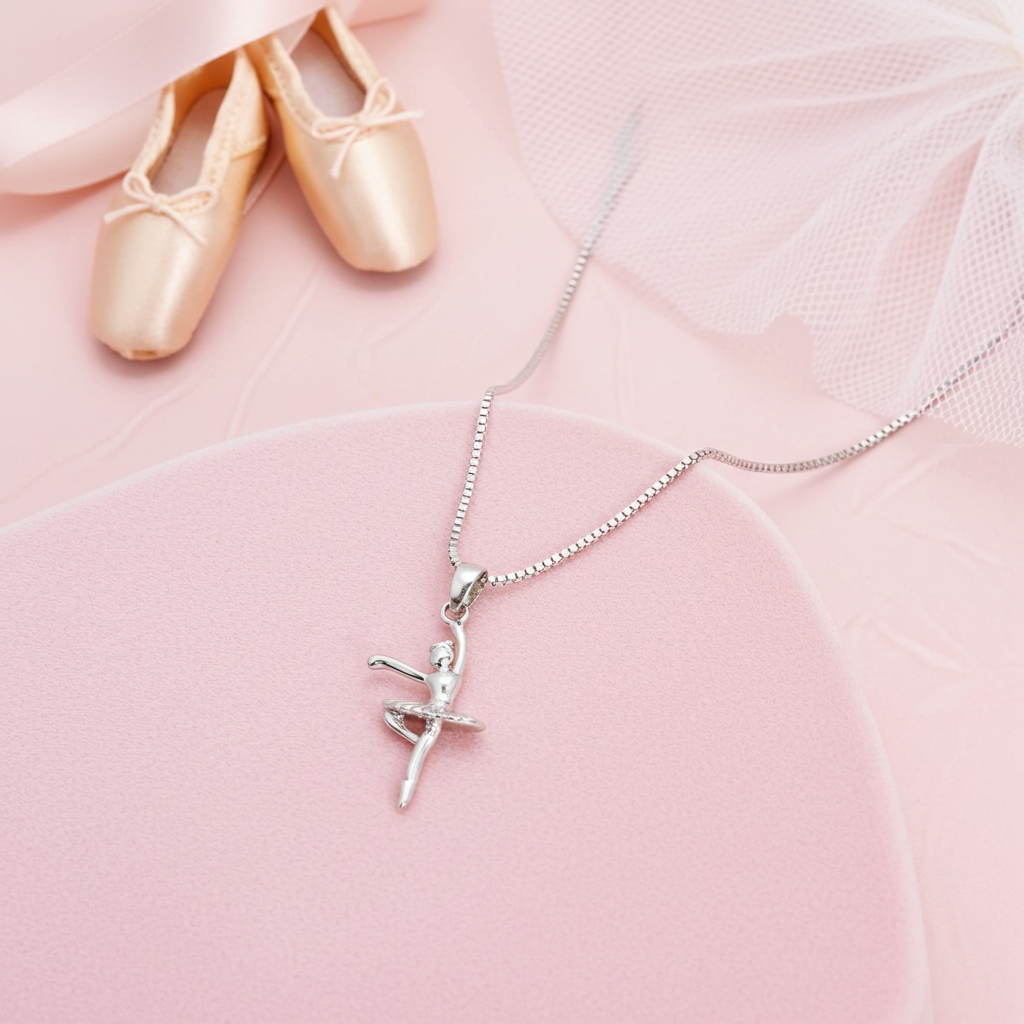 Sølv Danser Halskæde