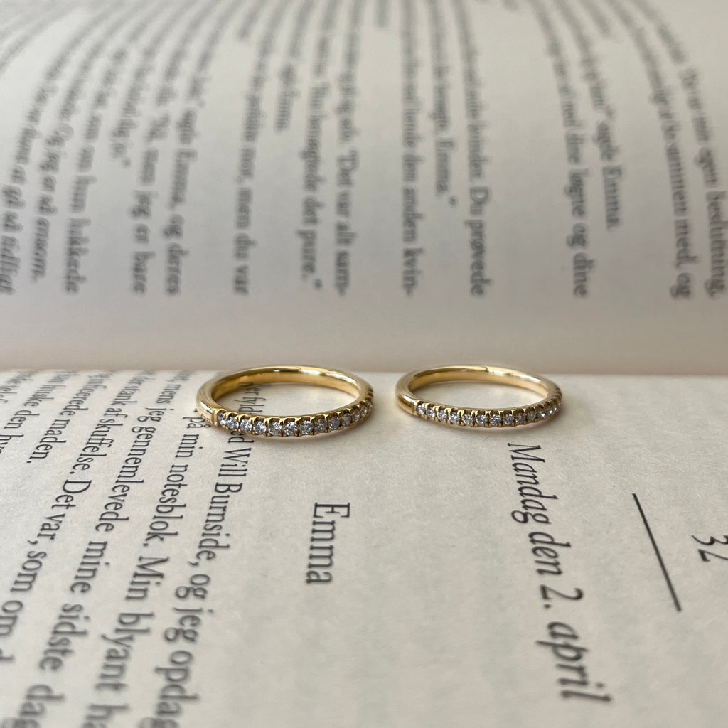 14 Karat Alliancering 0,16 ct.