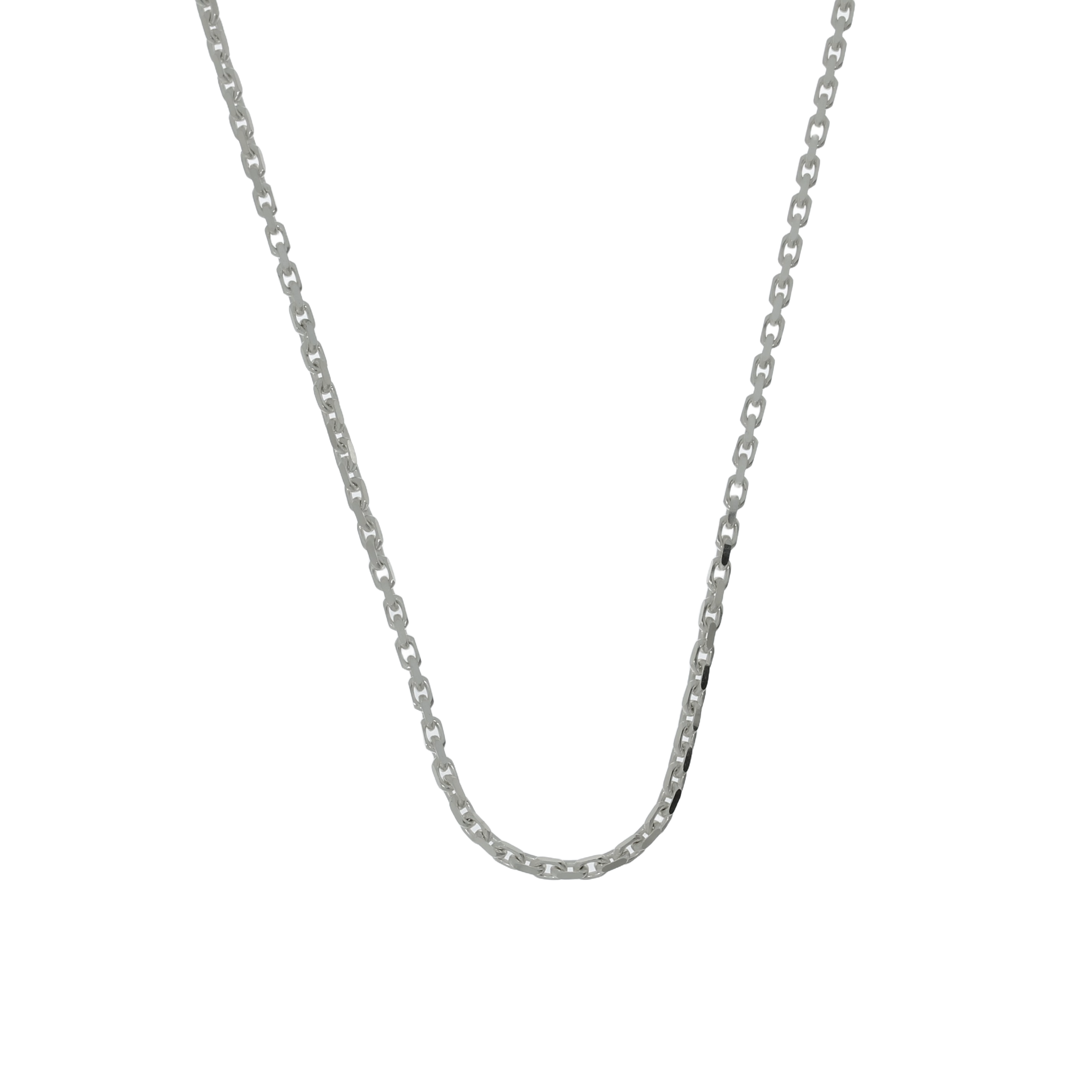 Sølv Anker Facet Kæde 100cm