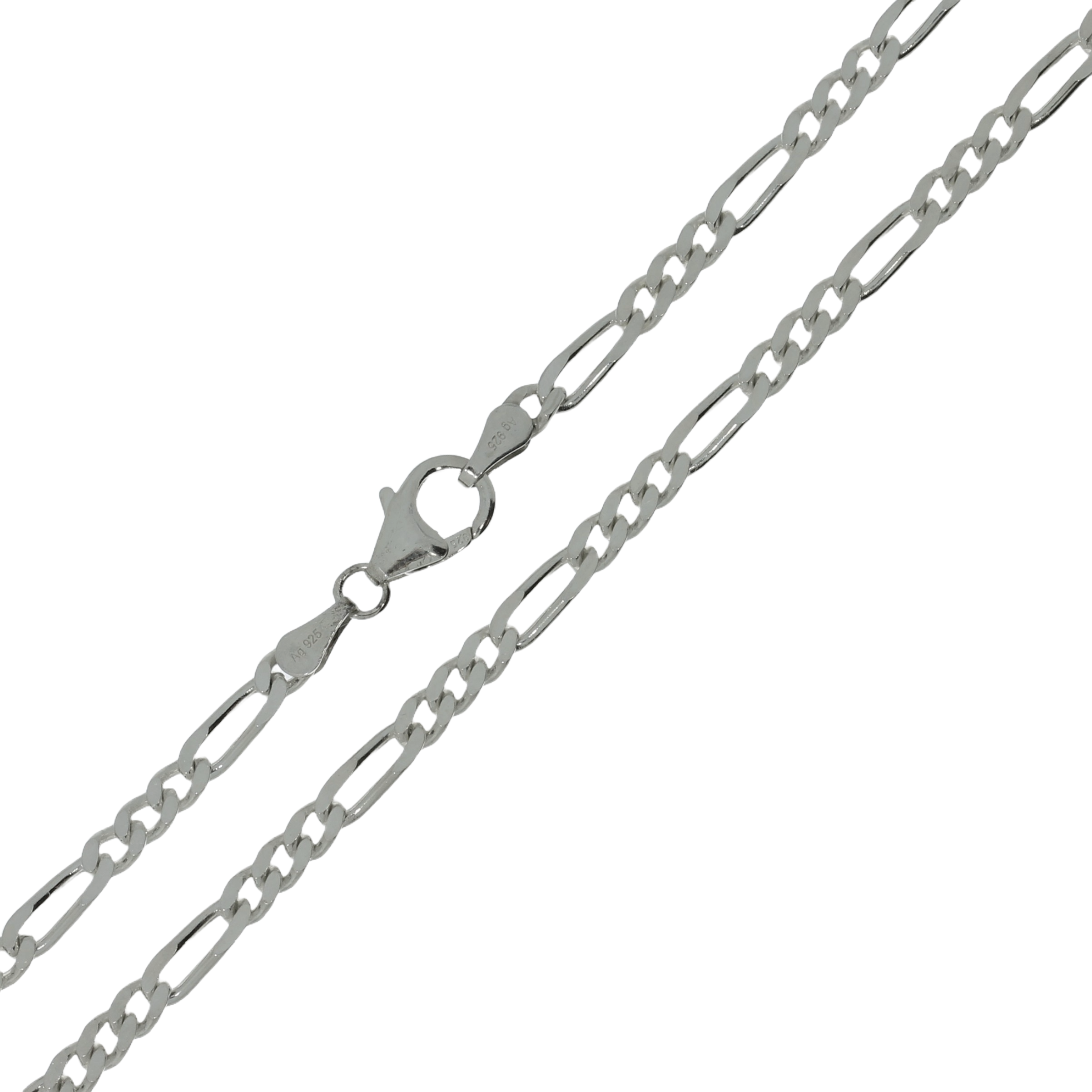 Sølv Figaro Kæde 50cm