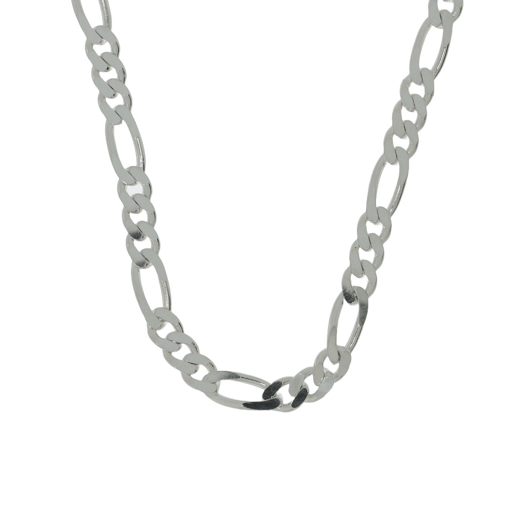 Sølv Figaro Kæde 55cm