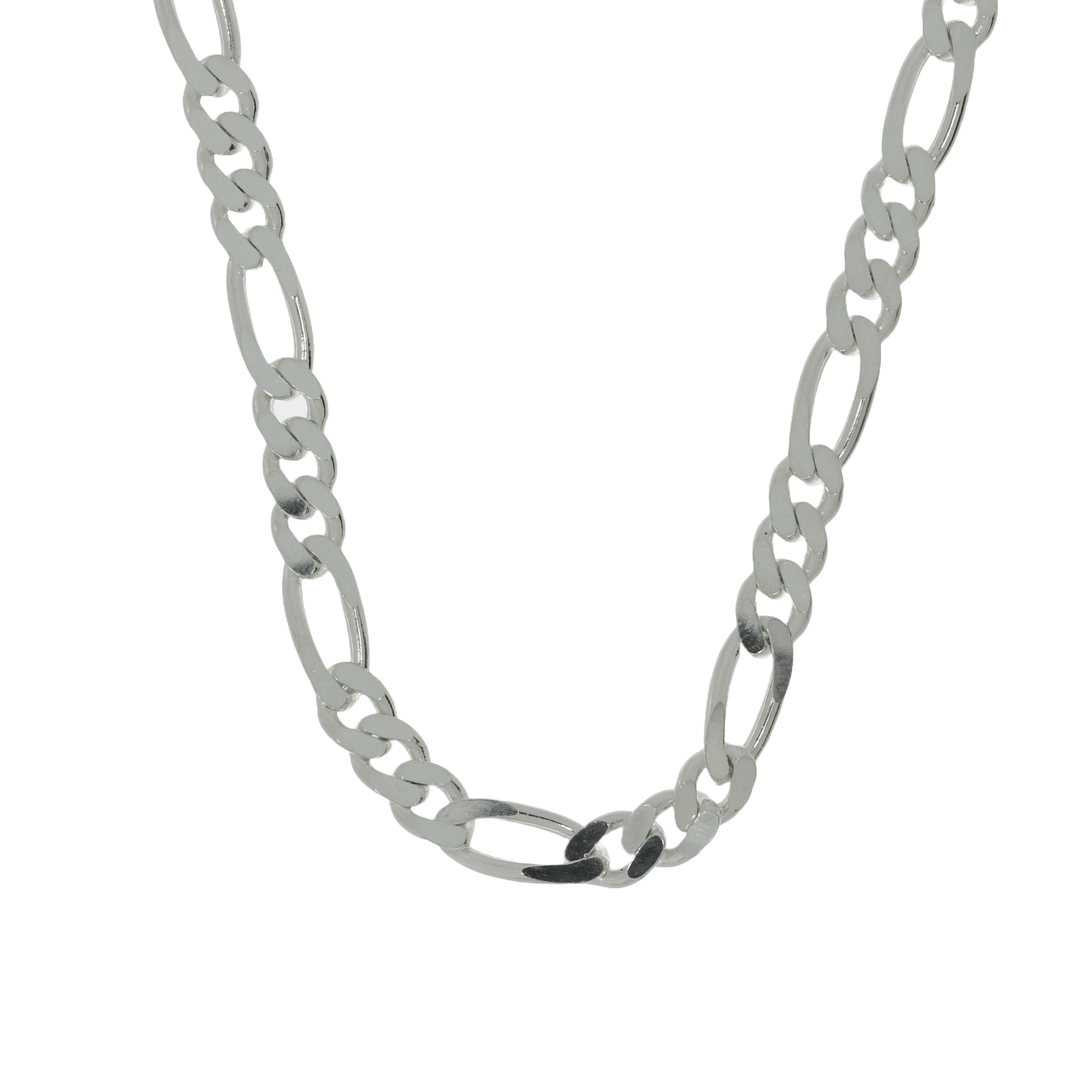 Sølv Figaro Kæde 55cm