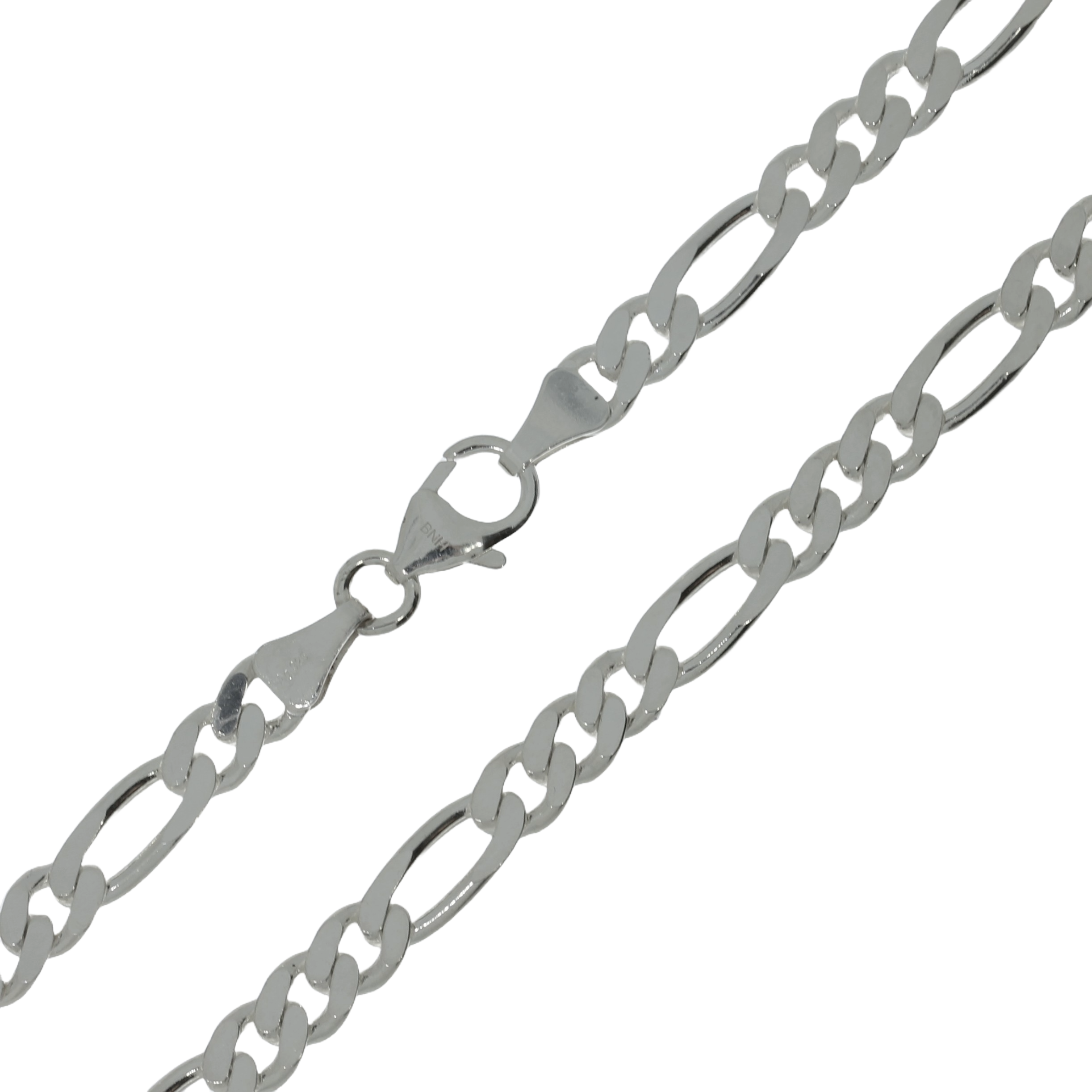 Sølv Figaro Kæde 55cm
