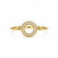 9 Karat Cirkel Ring