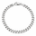 Sølv Panser Facet Armbånd 5mm