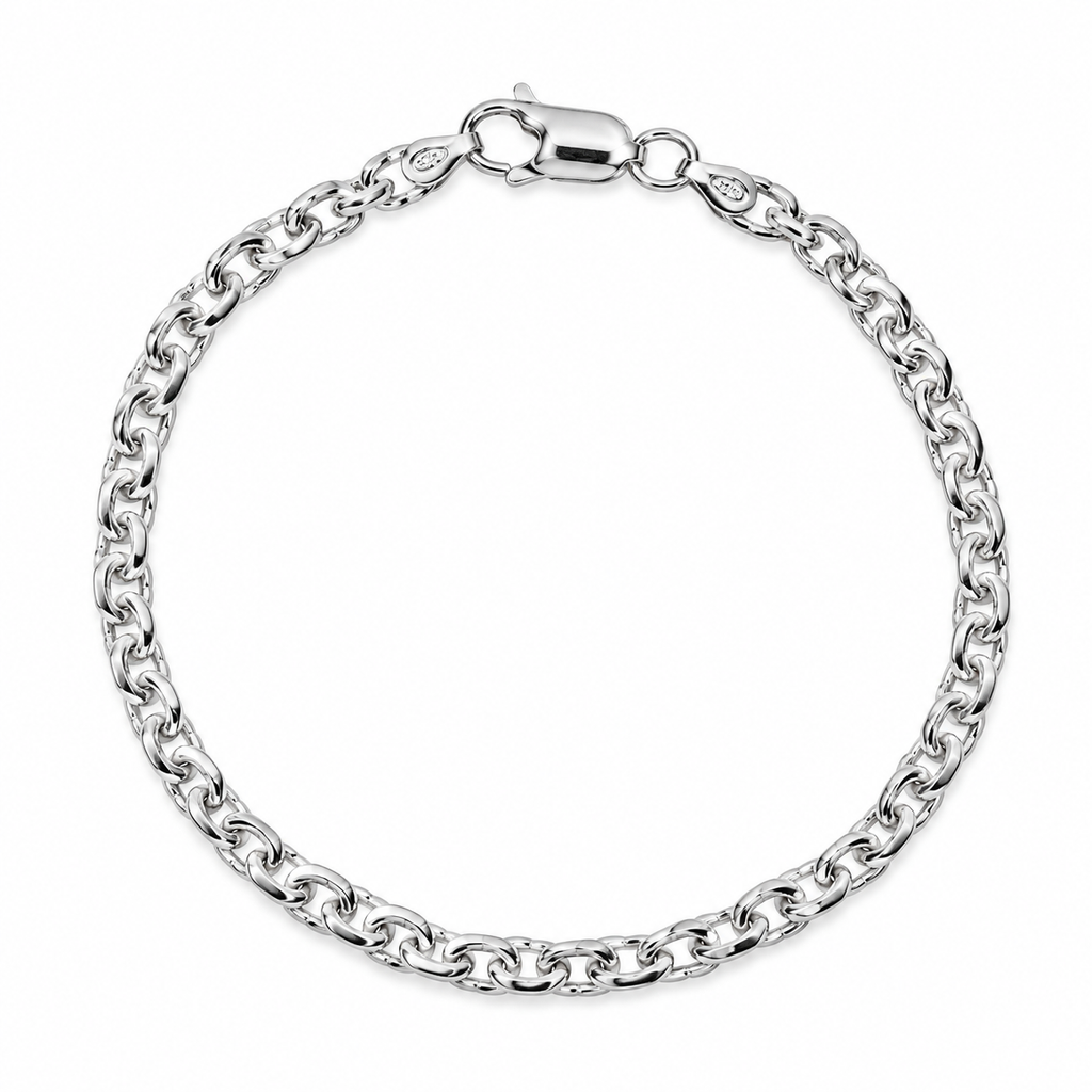 Sølv Anker Facet Armbånd 3,5mm