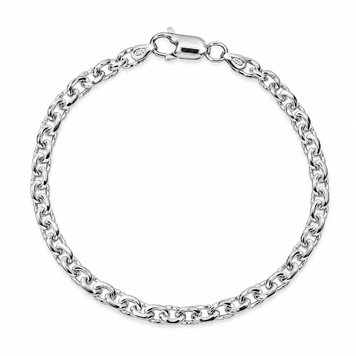 Sølv Anker Facet Armbånd 3,5mm