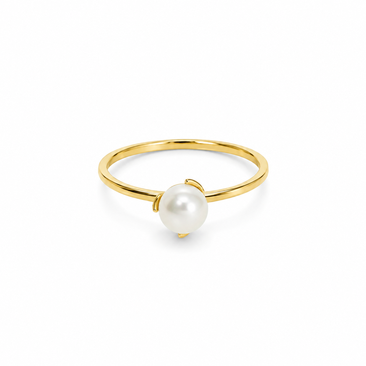 8 Karat Ferskvandsperle Ring