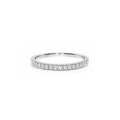 14 Karat Hvidguld Alliancering 0,16 ct.