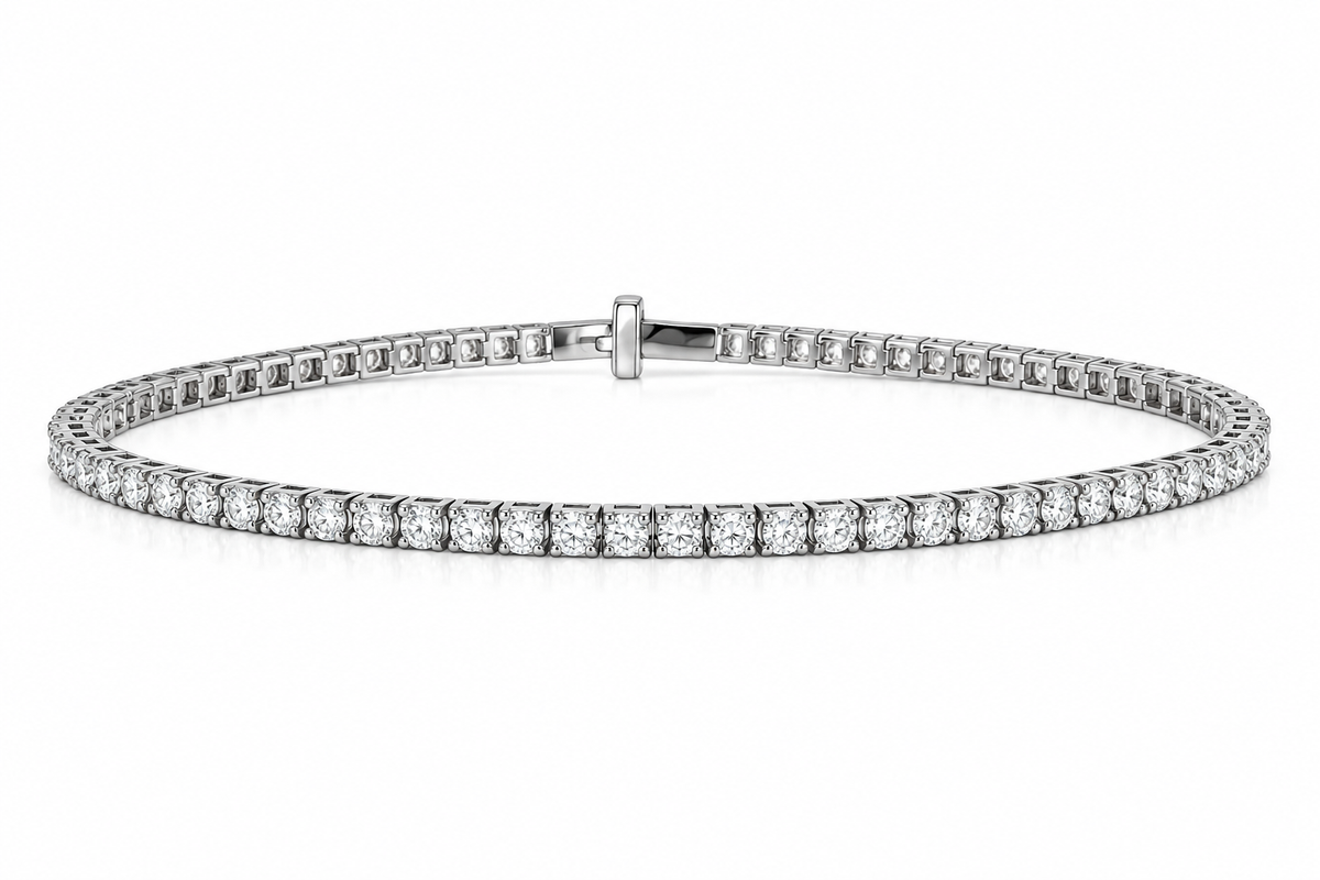 14 Karat Hvidguld Tennisarmbånd 1,5 ct.