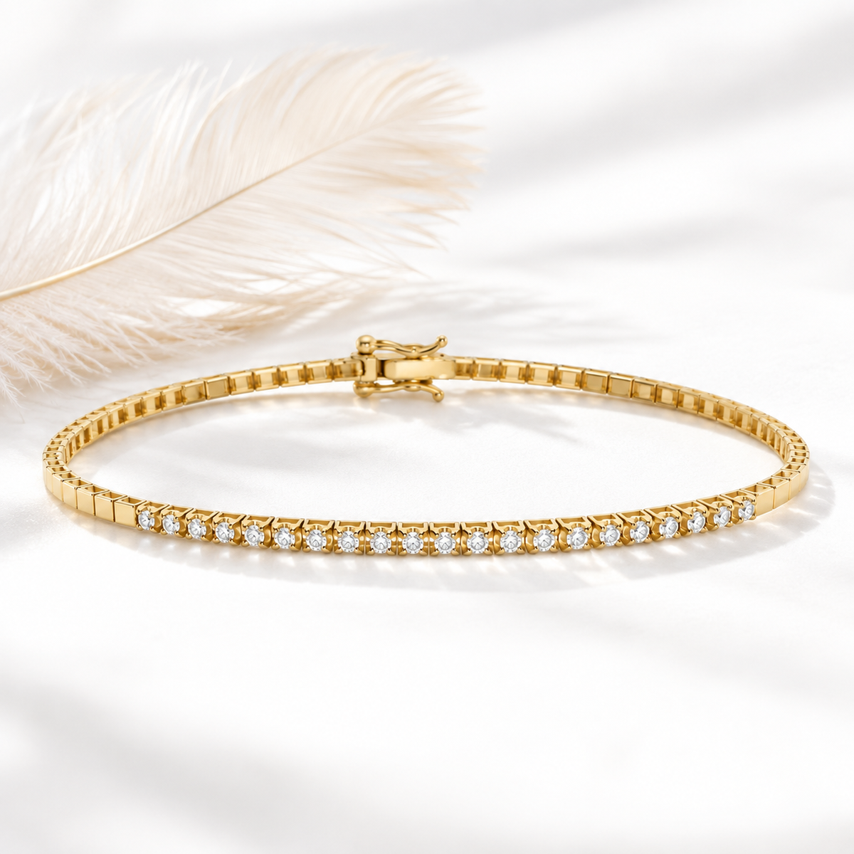 14 Karat Tennisarmbånd 0,33 ct.