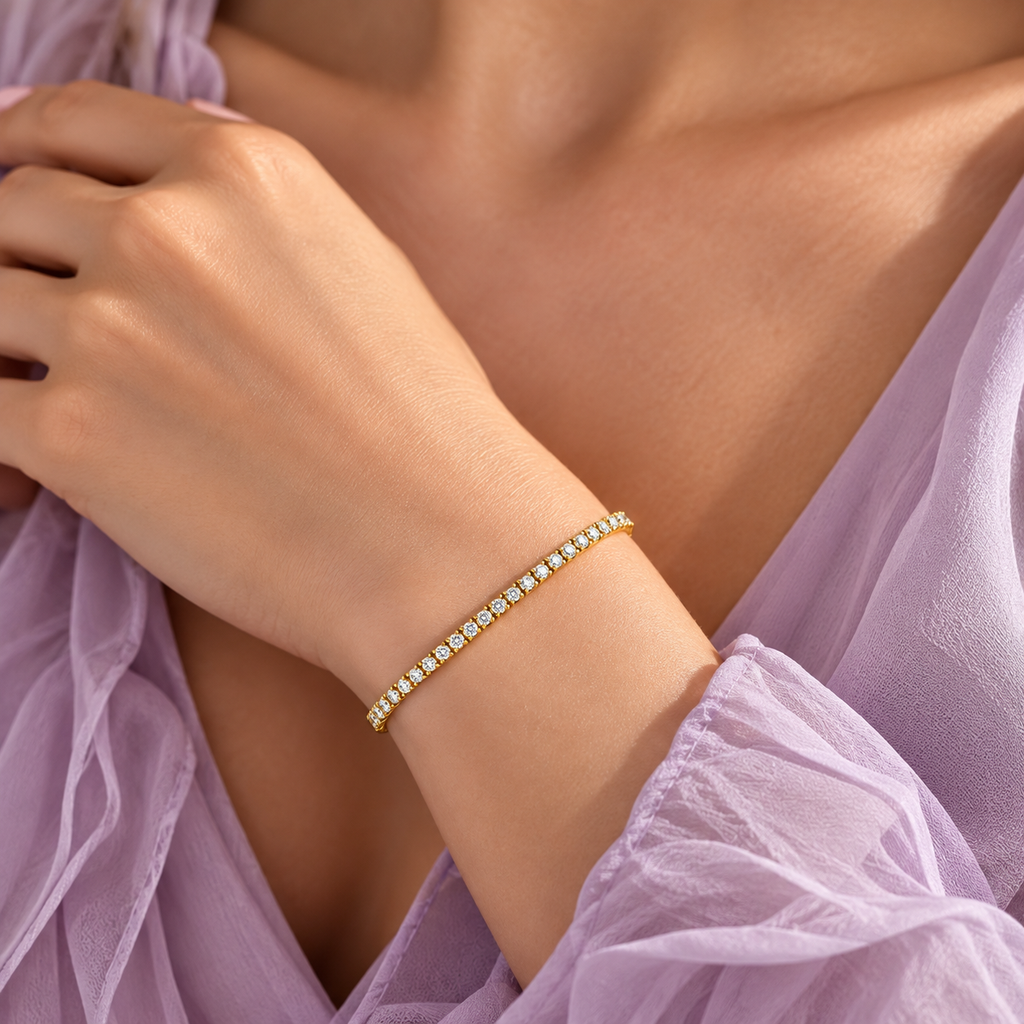 14 Karat Tennisarmbånd 0,50 ct.