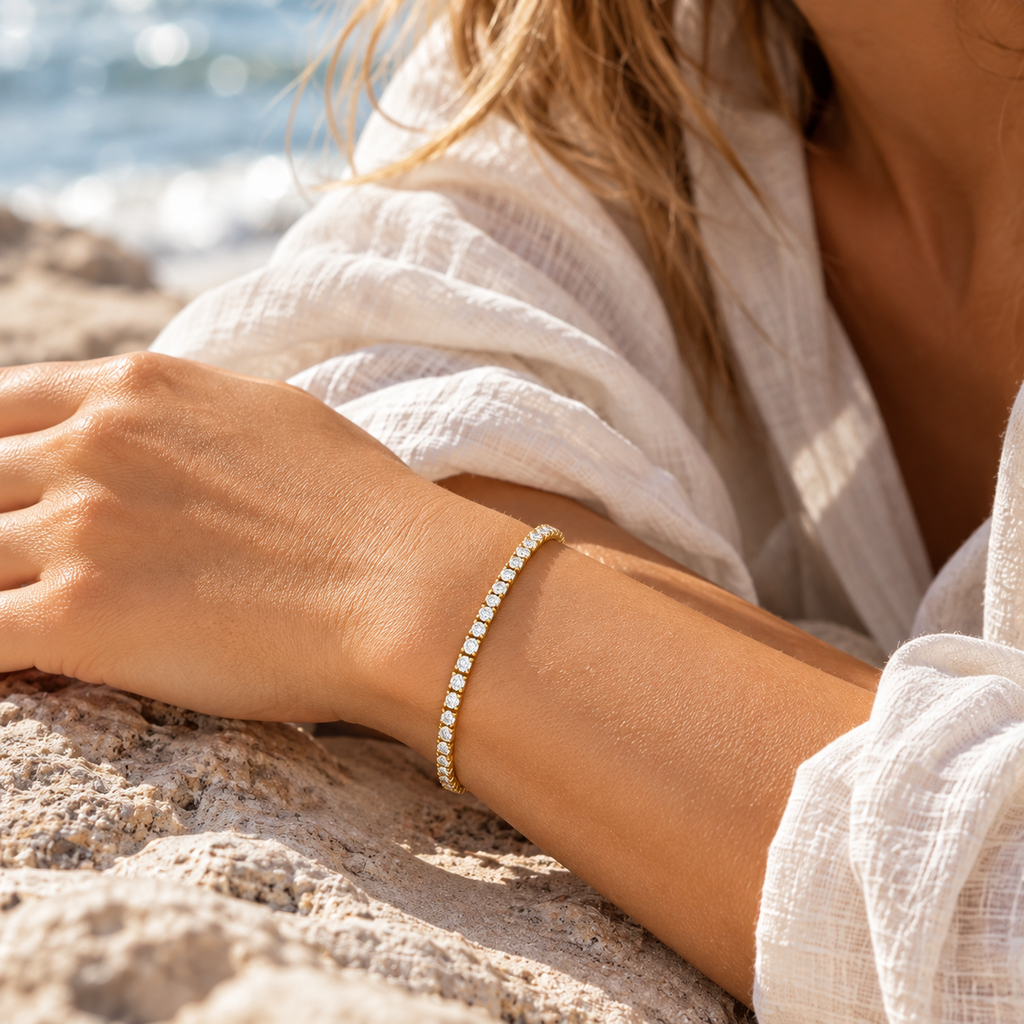14 Karat Tennisarmbånd 2,0 ct.