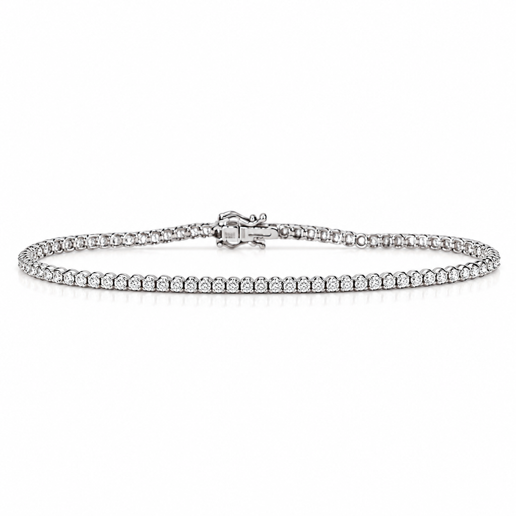 14 Karat Hvidguld Tennisarmbånd 0,33 ct.