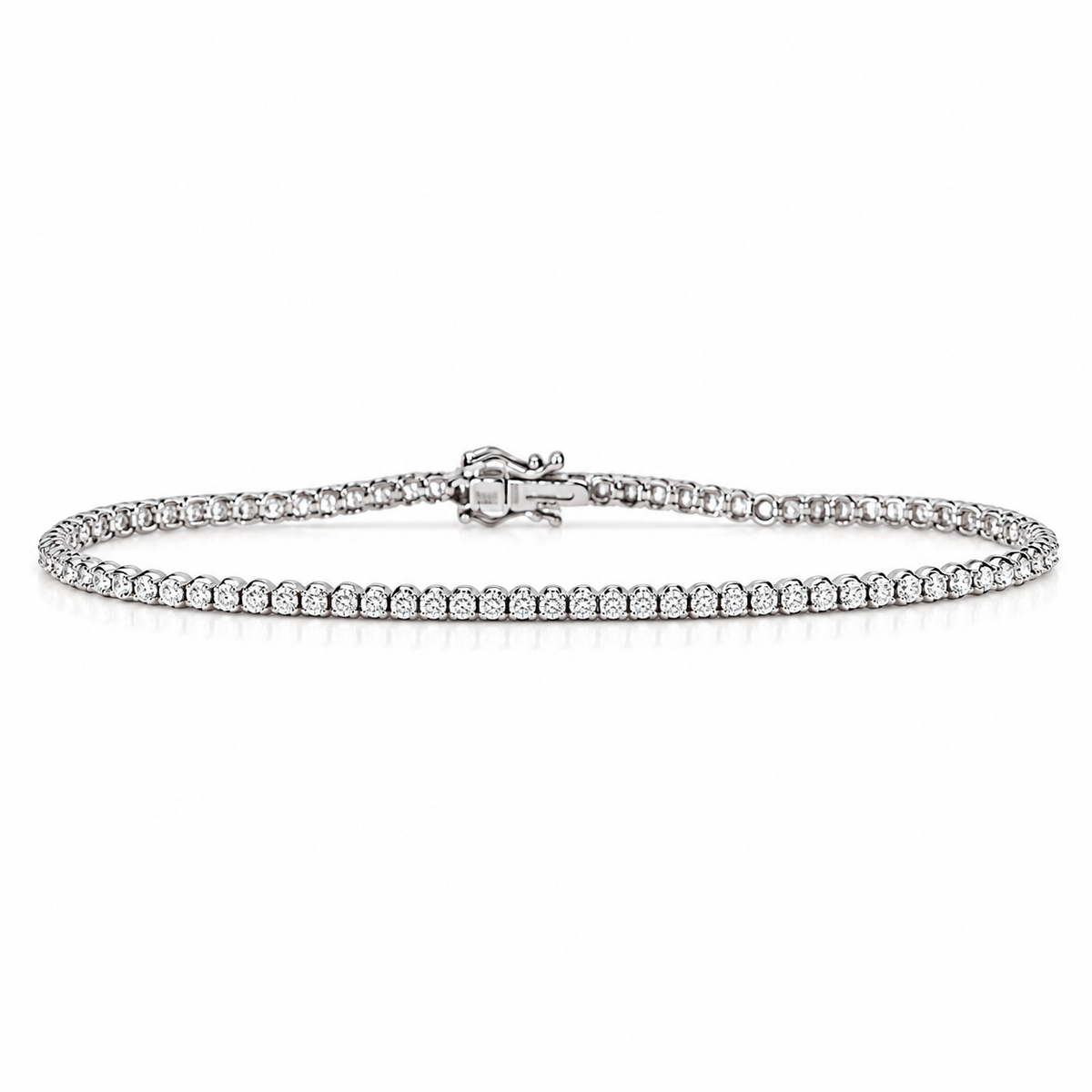 14 Karat Hvidguld Tennisarmbånd 0,33 ct.