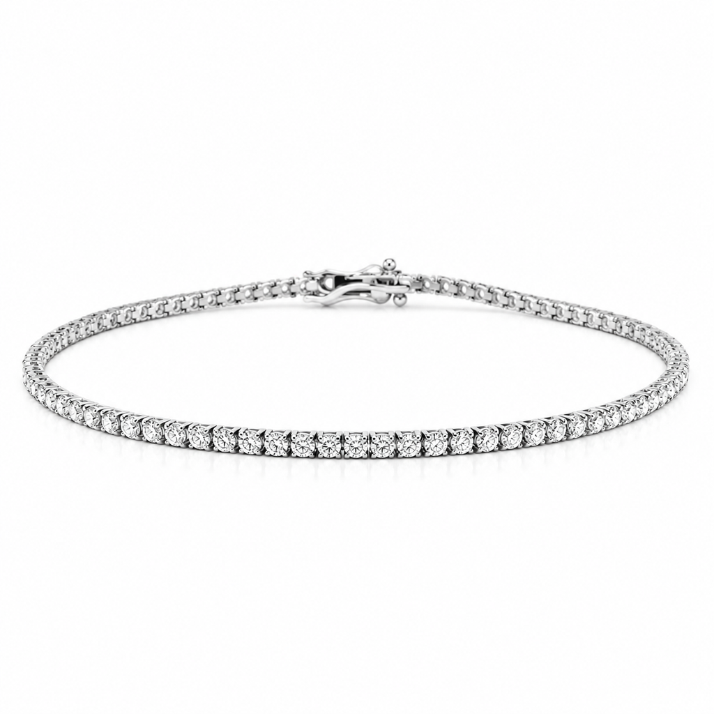 14 Karat Hvidguld Tennisarmbånd 0,33 ct.