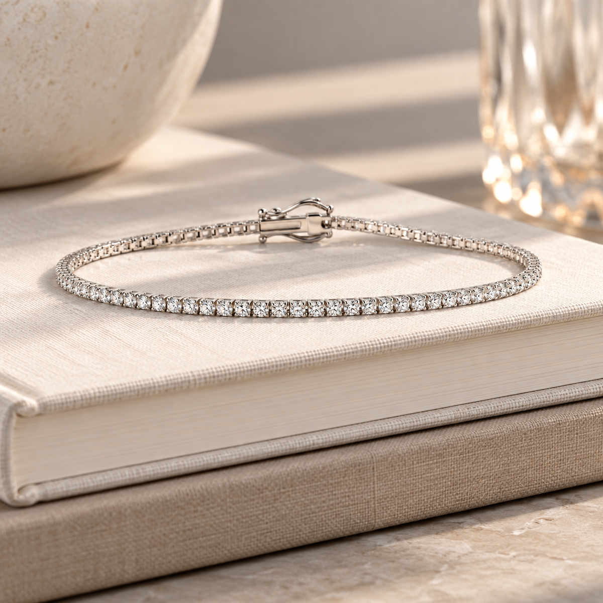 14 Karat Hvidguld Tennisarmbånd 0,50 ct.