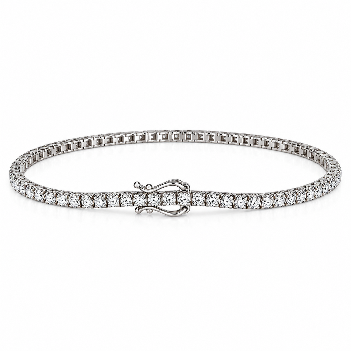 14 Karat Hvidguld Tennisarmbånd 1,00 ct.
