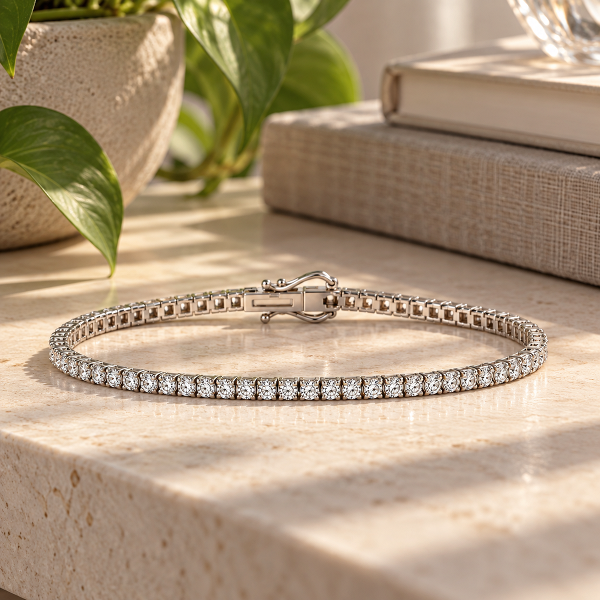 14 Karat Hvidguld Tennisarmbånd 1,00 ct.